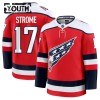 Lasten NHL Washington Capitals Pelipaita 2025-26 Fanatics Premium Dylan Strome Alternate Punainen Lasten NHL Washington Capitals Pelipaita 2025-26 Fanatics Premium Dylan Strome Alternate Punainen